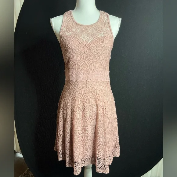 lace dress cream Cream Keyhole Cut Out Floral Lace Mini Dress